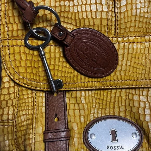 Fossil Yellow Crossbody Handbag - Picture 7 of 7